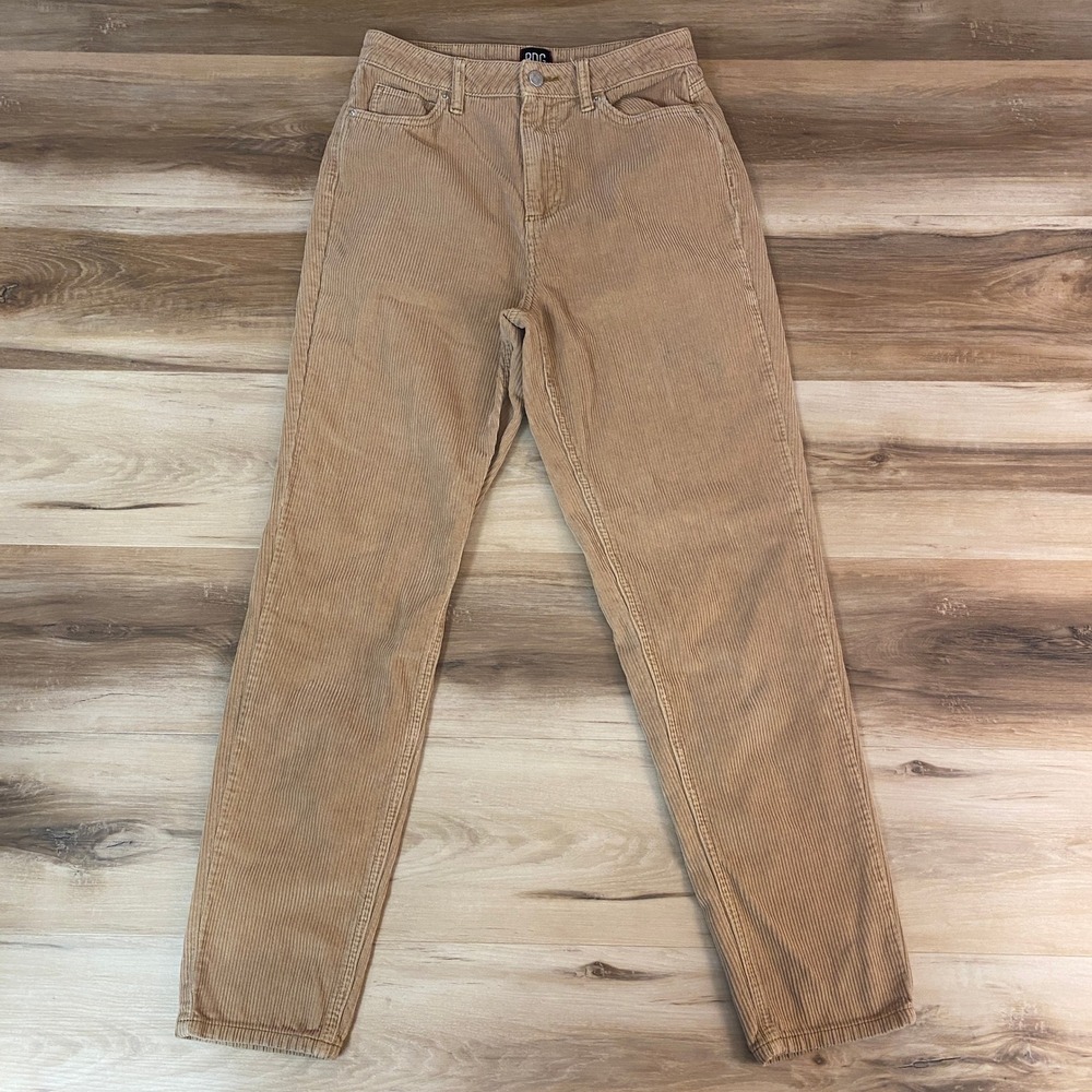BDG Urban Outfitters Mom High Rise Corduroy Pants Tan Size 27